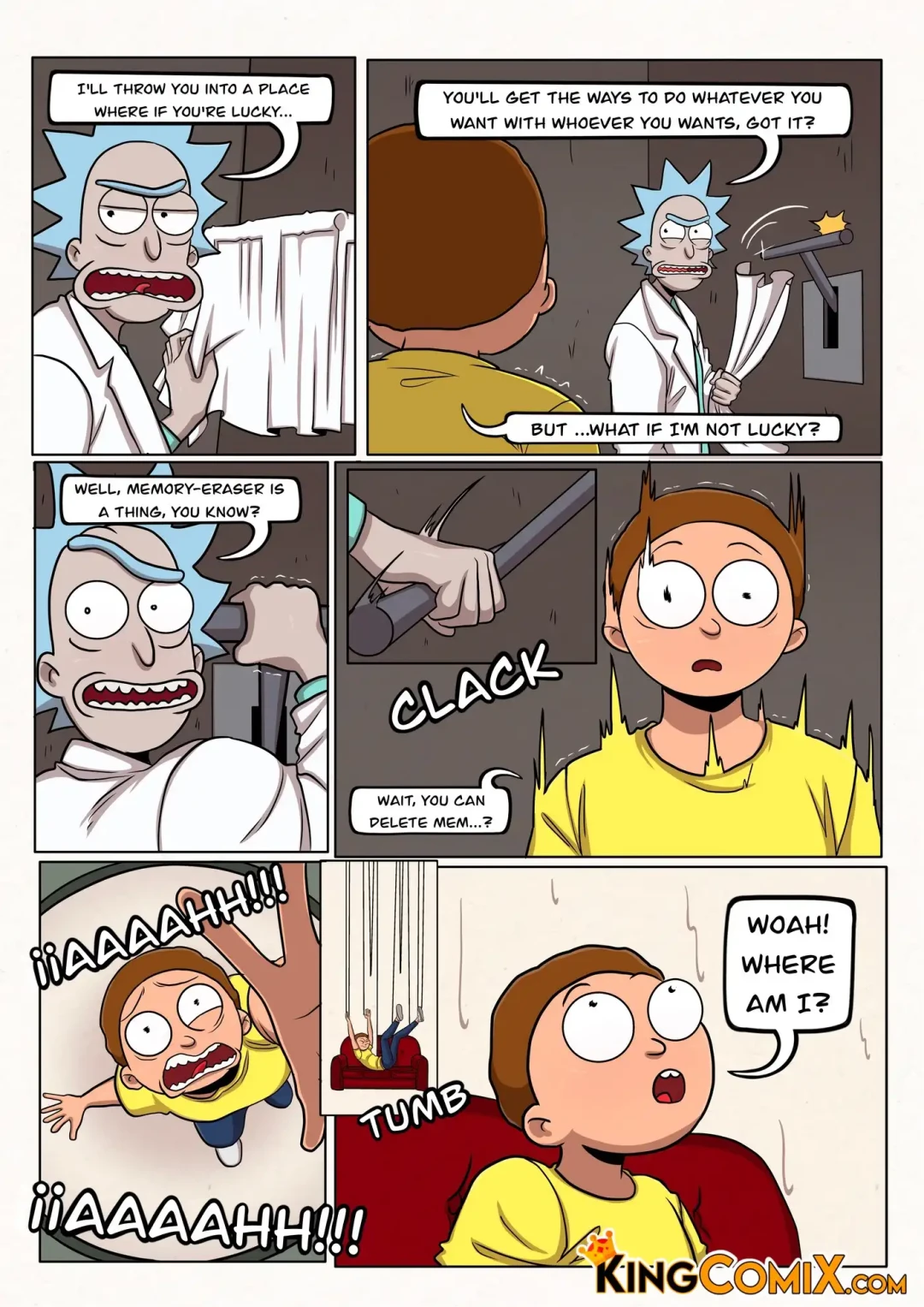 Porn Comic Rick and Morty Another Morty Sex Comic - Kingcomix - 3#