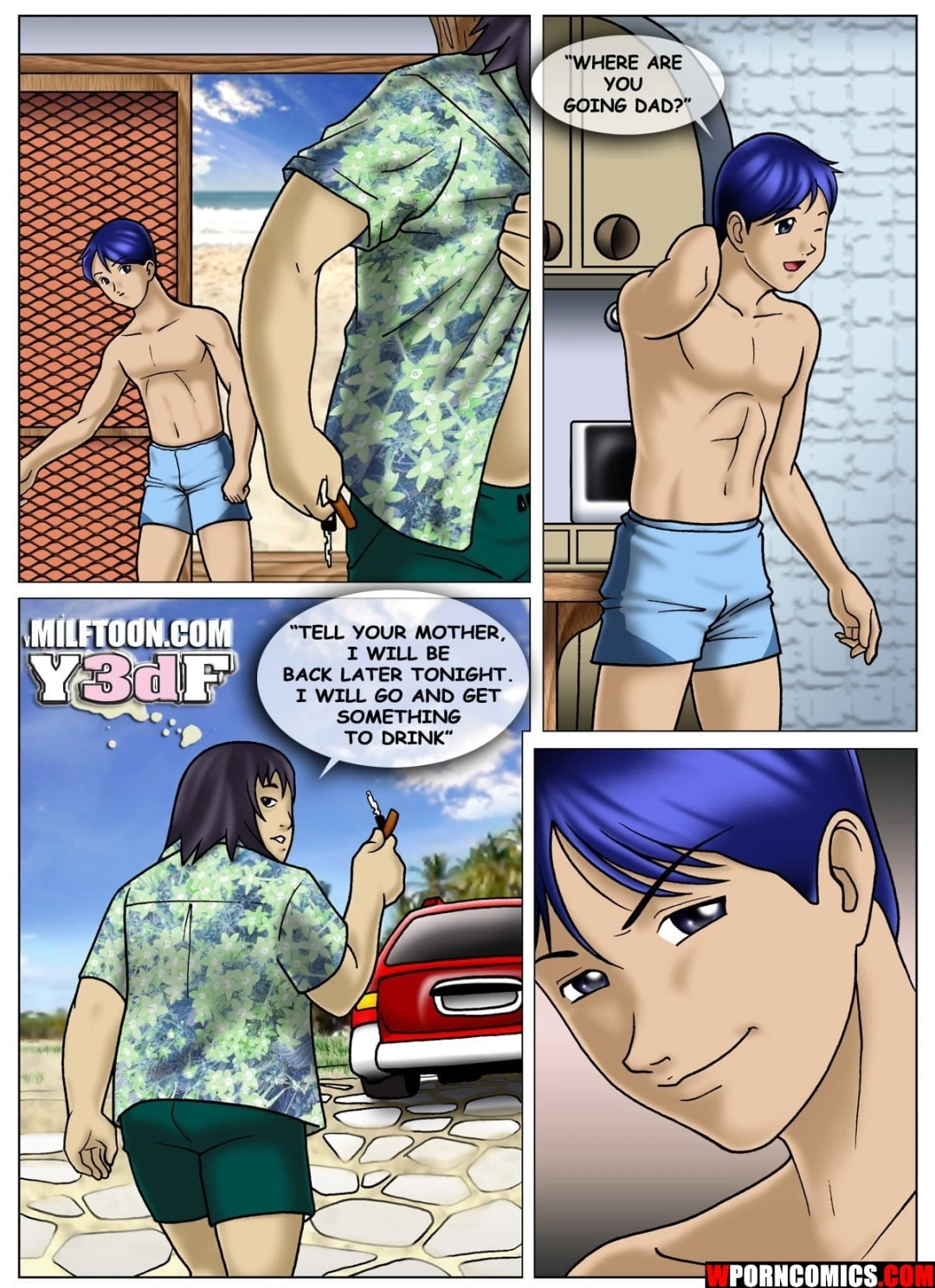 Porn Comic Beach Adventure by Milftoon - 3#