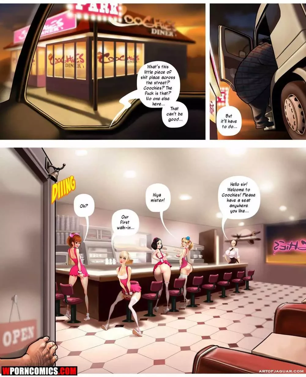 Porn Comic Coochies 24 Hour Sex Diner - 5#
