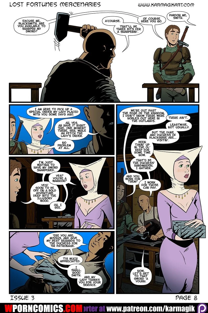 Porn Comic Lost Fortunes Mercenaries Part 3 - 8#