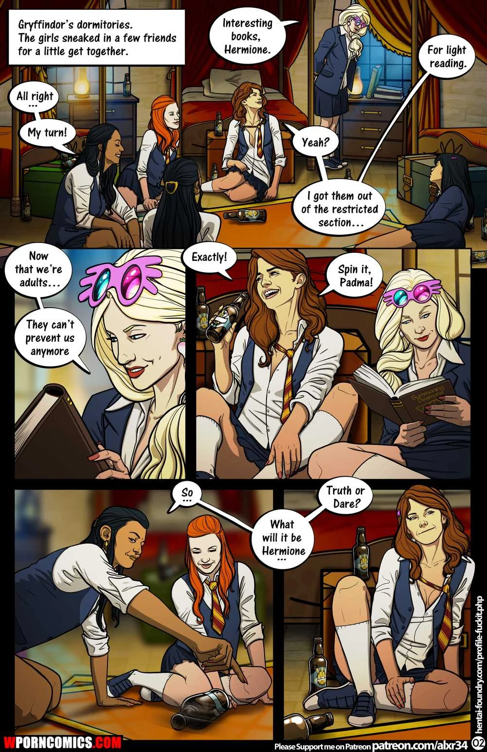 Porn Comic Meanwhile In Hogwarts Truth Or Dare Harry Potter - 4#