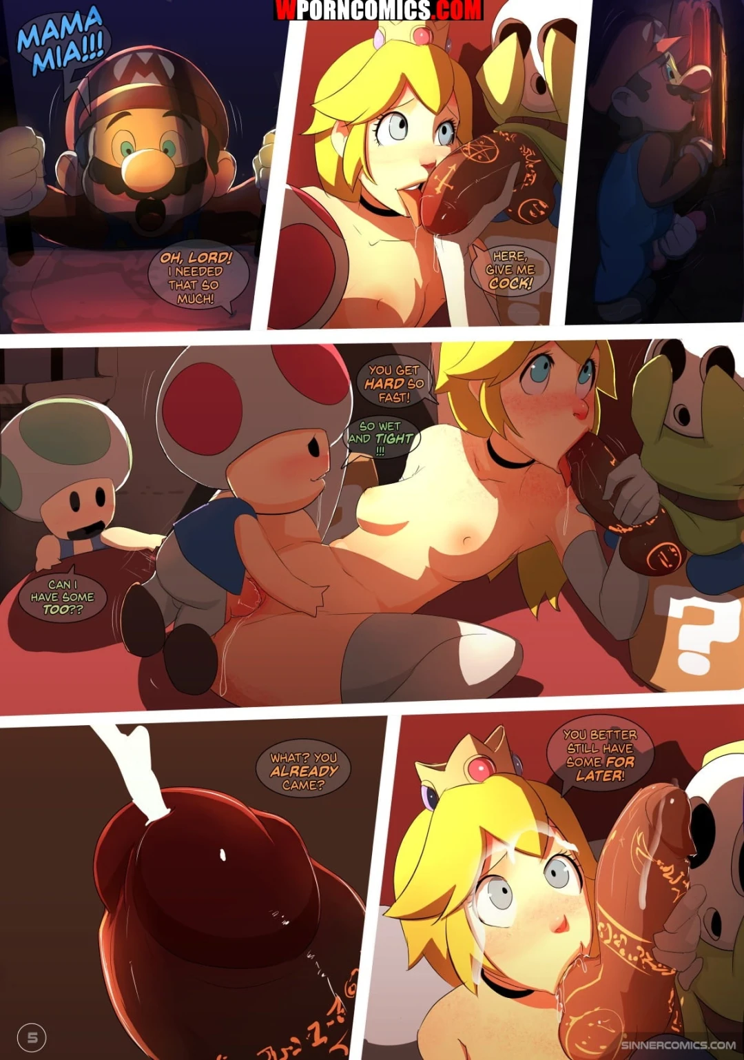Porn Comic Peach Princess - 5#