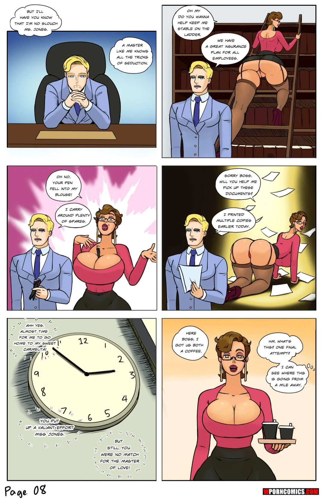 Porn Comic Secretary Jones - 8#