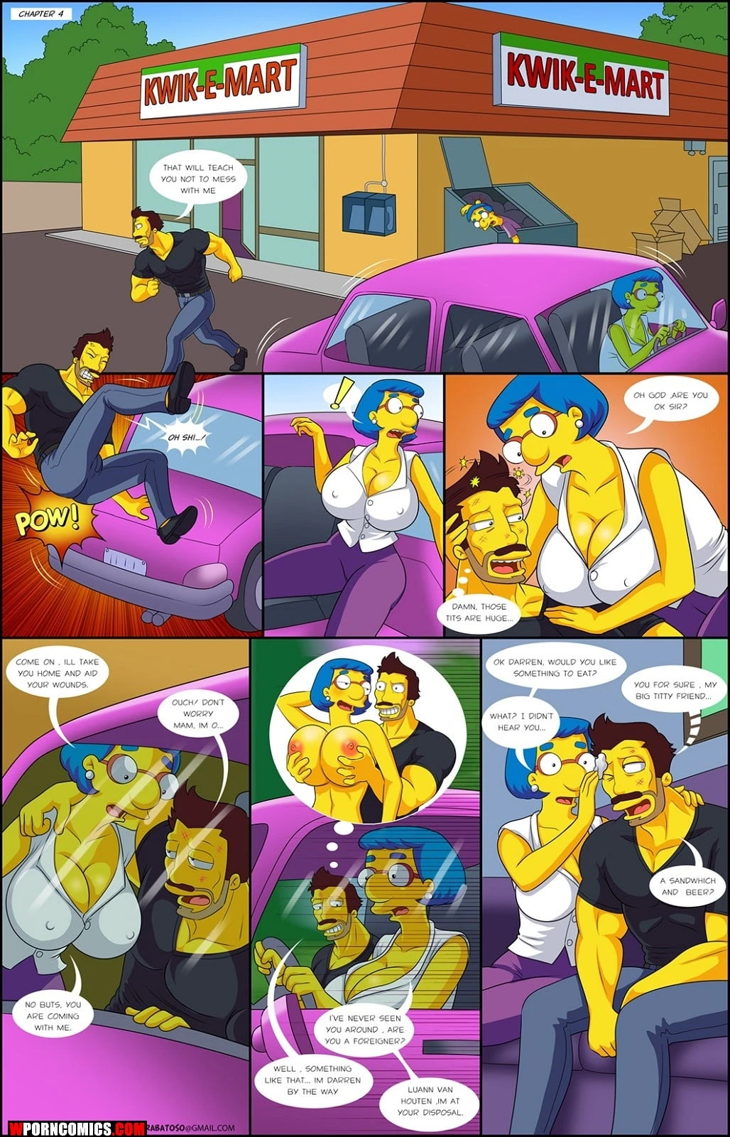 Porn Comic Simpsons Darrens Adventure Part 2 - 6#