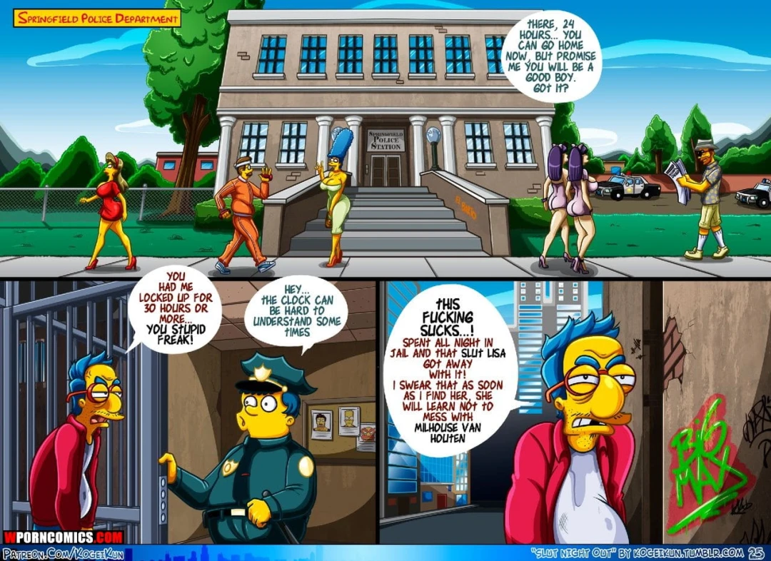 Porn Comic Slut Night Out Simpsons - 26#