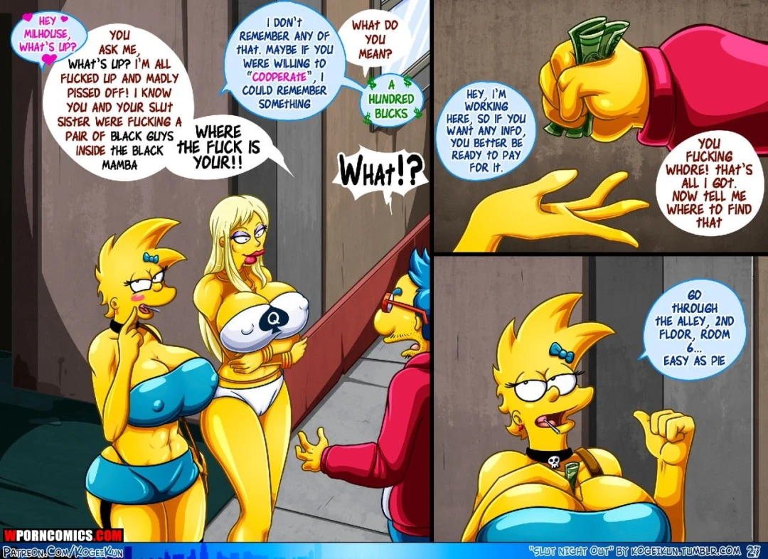 Porn Comic Slut Night Out Simpsons - 28#
