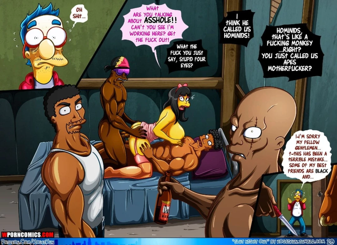 Porn Comic Slut Night Out Simpsons - 30#