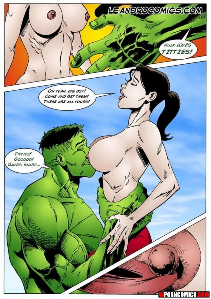 Porn Comic Wonder Woman Vs Incredibly Horny Hulk - 16#