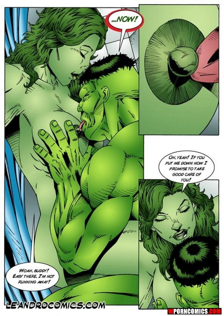 Porn Comic Wonder Woman Vs Incredibly Horny Hulk - 30#