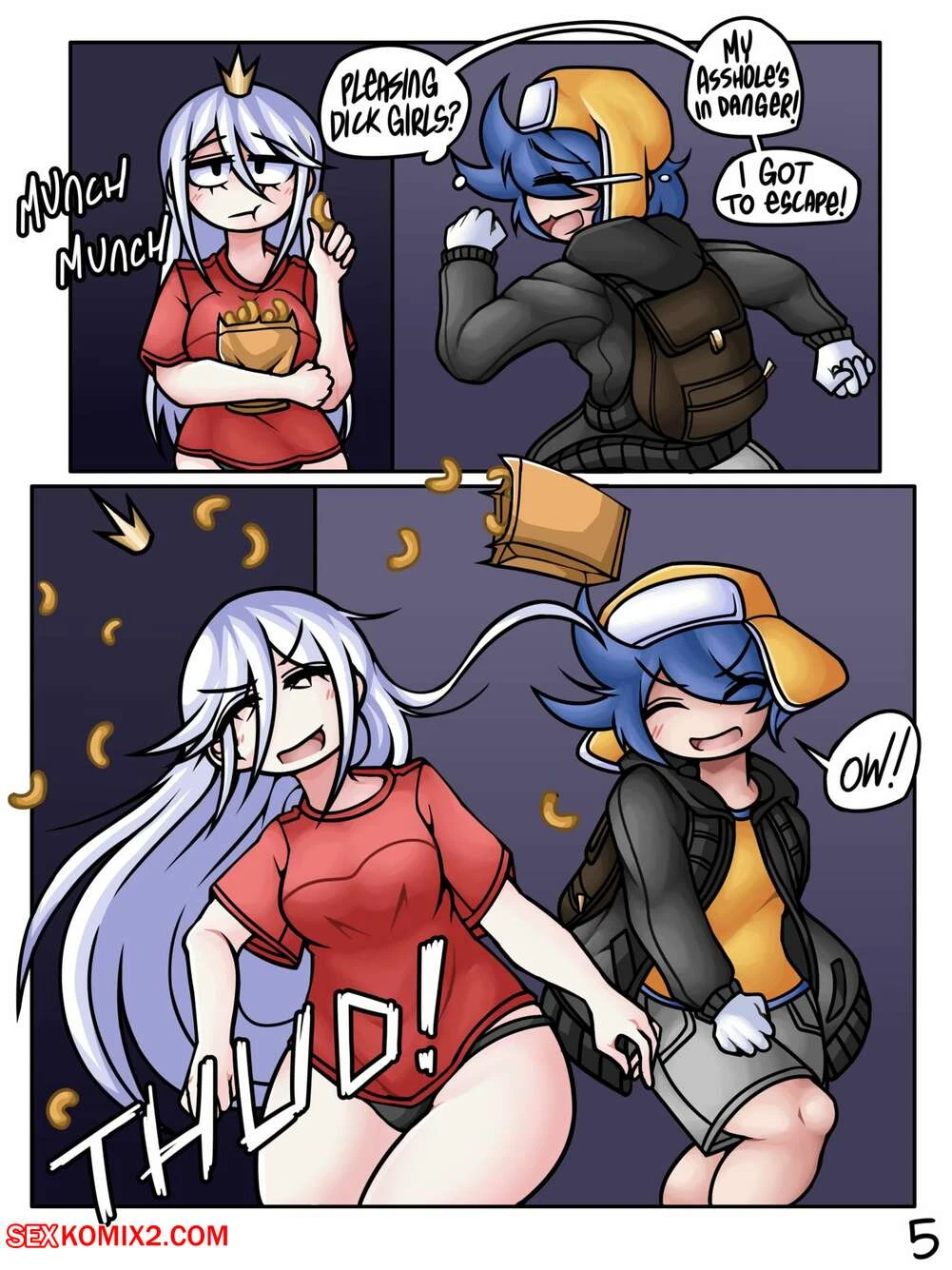 Porn Comic Futanari Mommy Daycare AHOYKOI - 8#