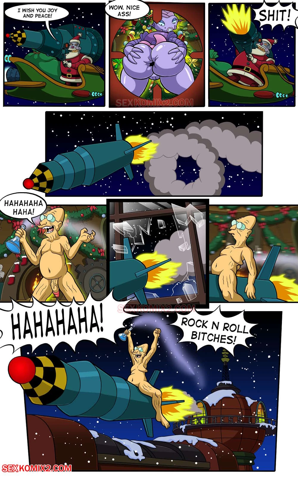 Porn Comic Futurama Good Old New Year  - 10#
