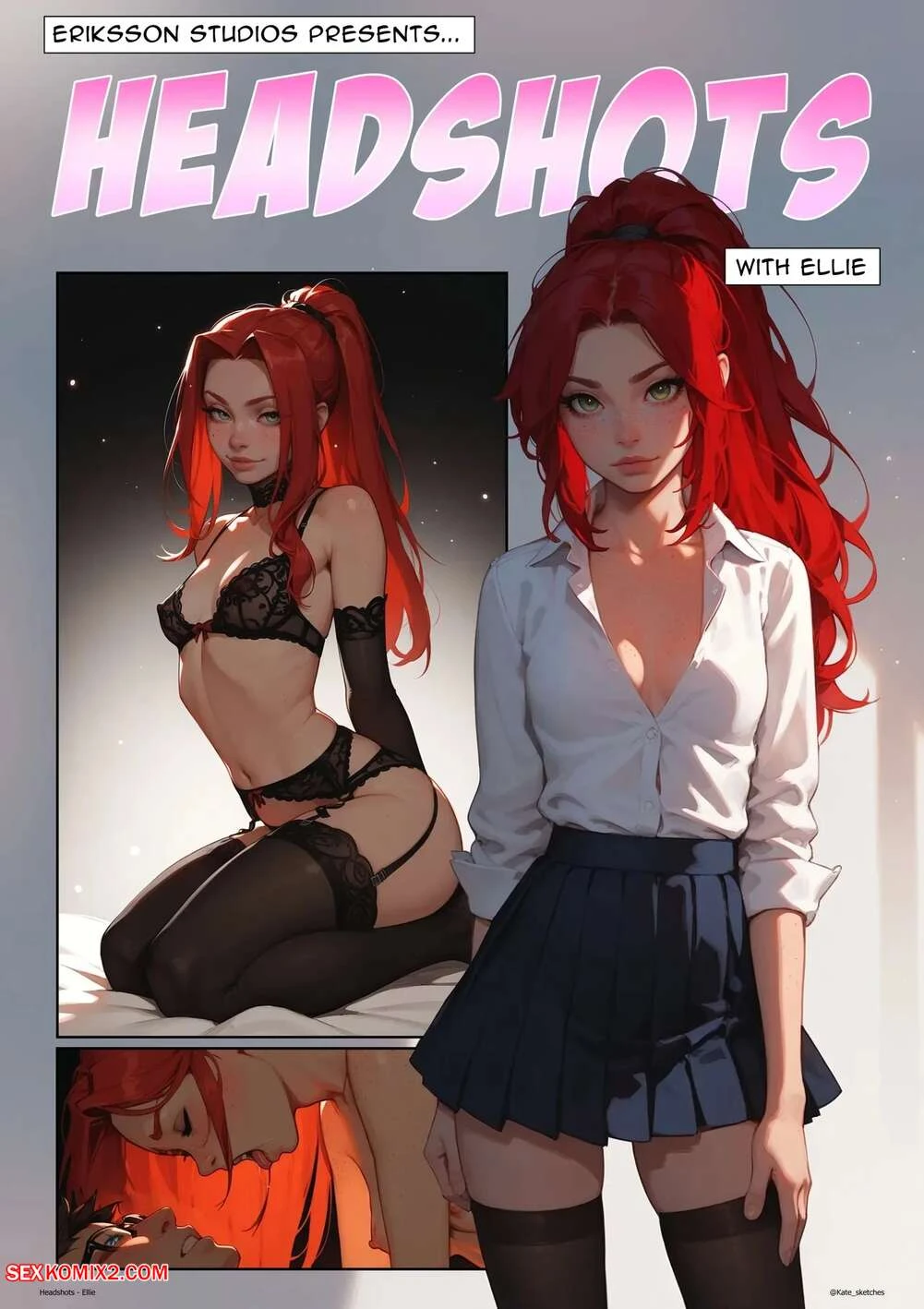 Porn Comic Headshots Ellie Kate Sketches - 1#