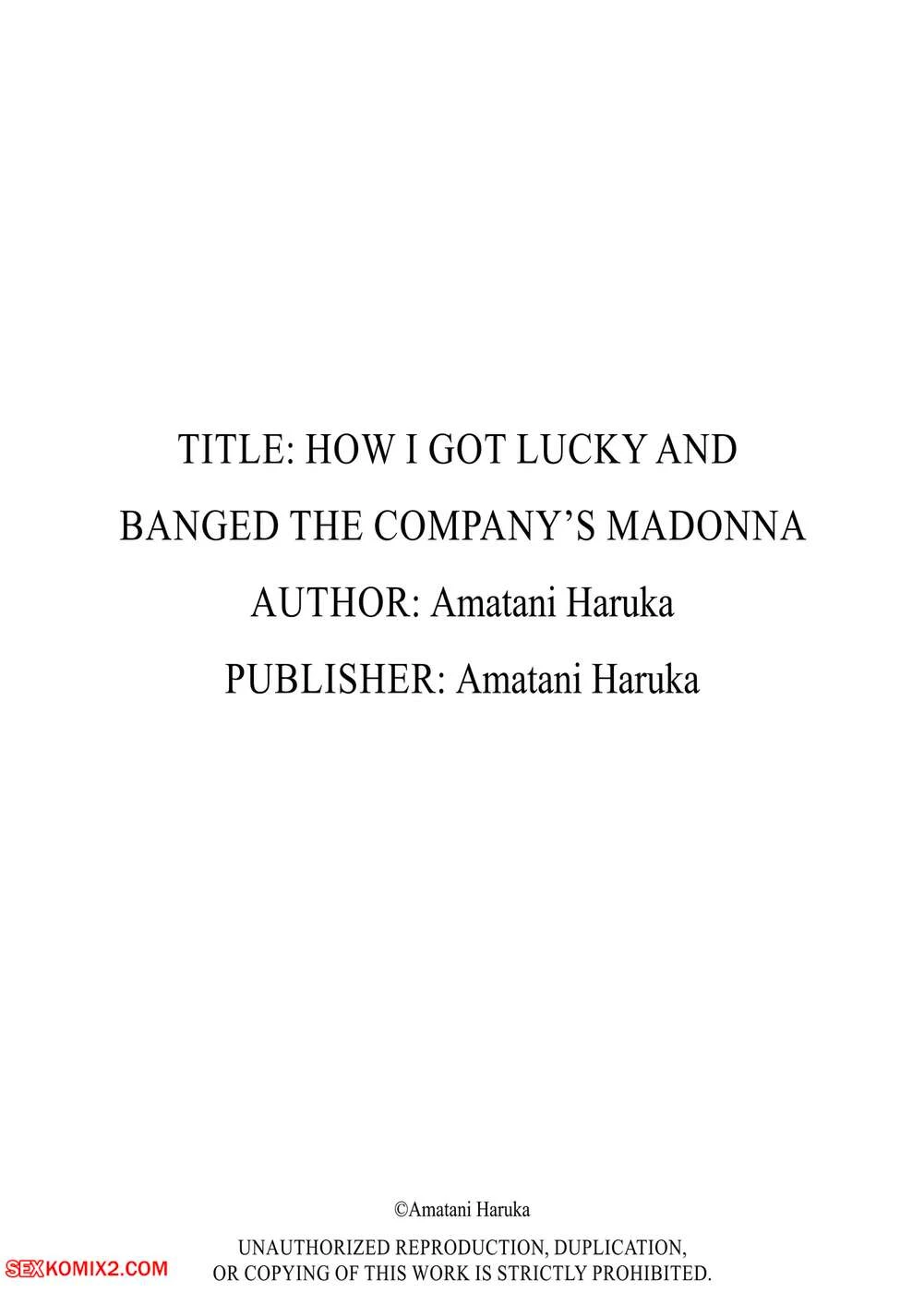 Porn Comic How I Got Lucky And Banged The Companys Madonna Chapter 1 Amatani Haruka - 99#