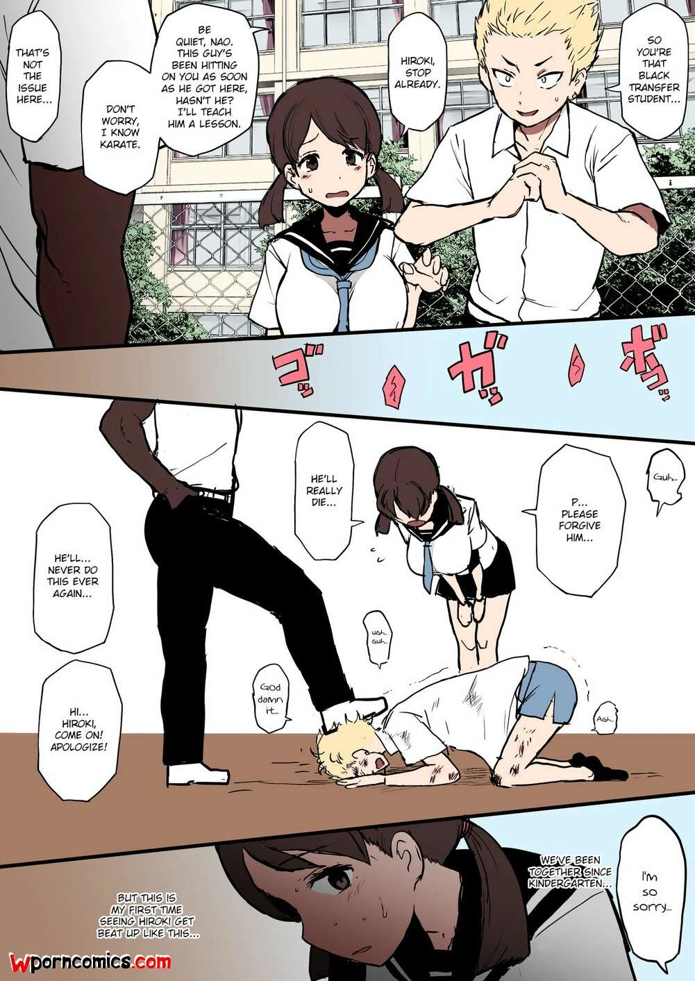 Porn Comic Kokujin No Tenkousei NTR Terasu MC - 1#