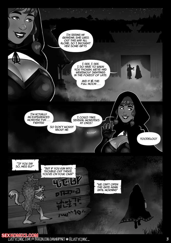 Porn Comic Lusty And The Big Bad Werewolf Dan Mapplethorpe - 3#