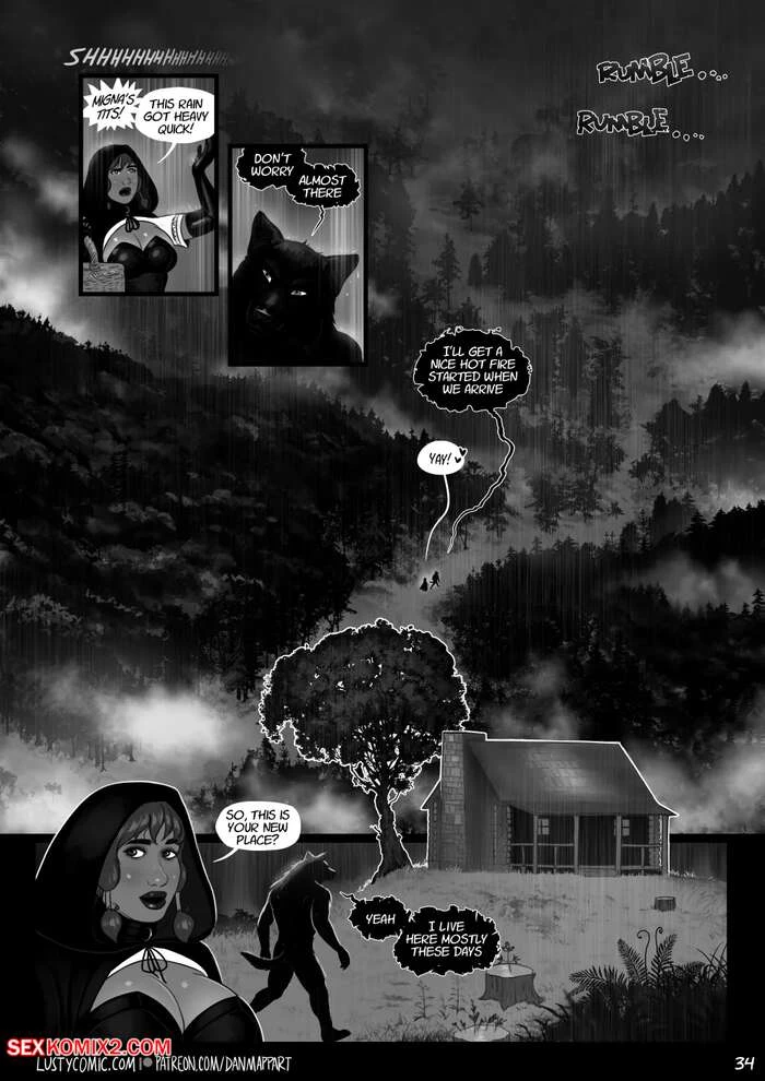 Porn Comic Lusty And The Big Bad Werewolf Dan Mapplethorpe - 34#