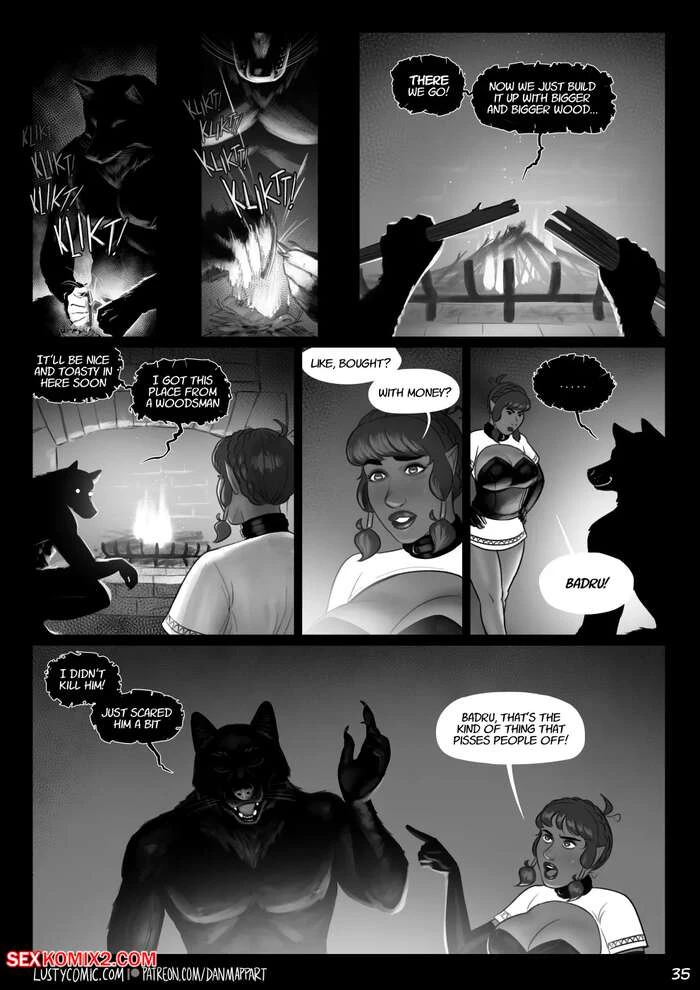 Porn Comic Lusty And The Big Bad Werewolf Dan Mapplethorpe - 35#