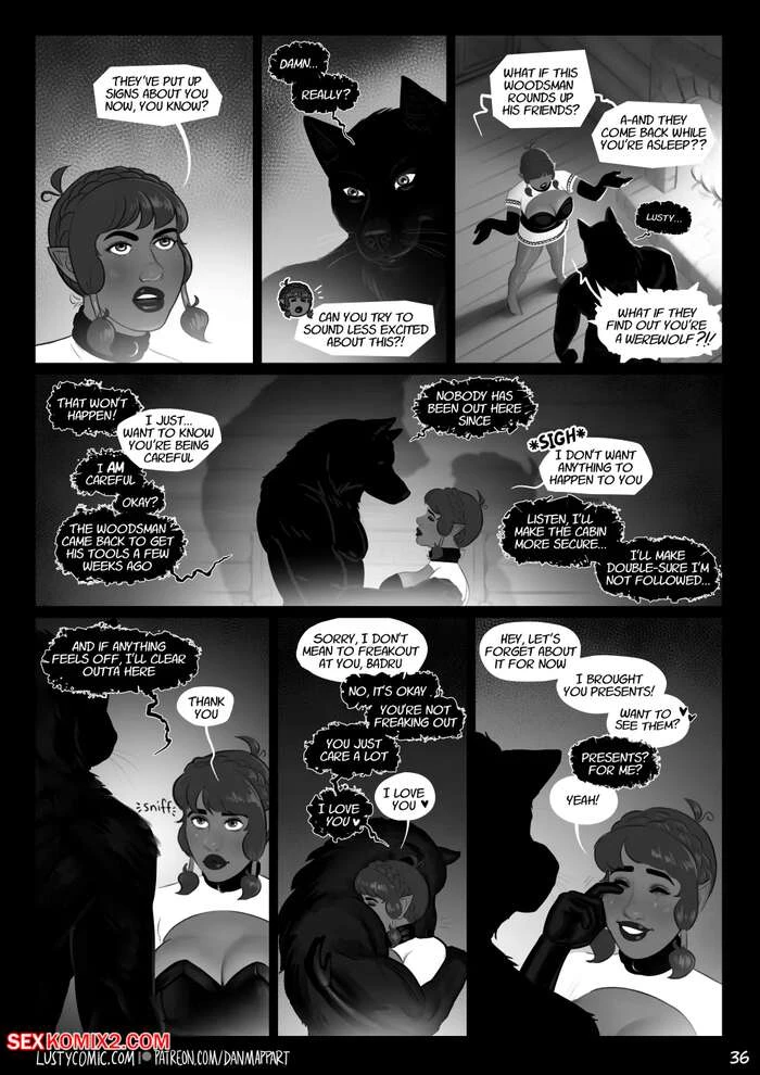 Porn Comic Lusty And The Big Bad Werewolf Dan Mapplethorpe - 36#