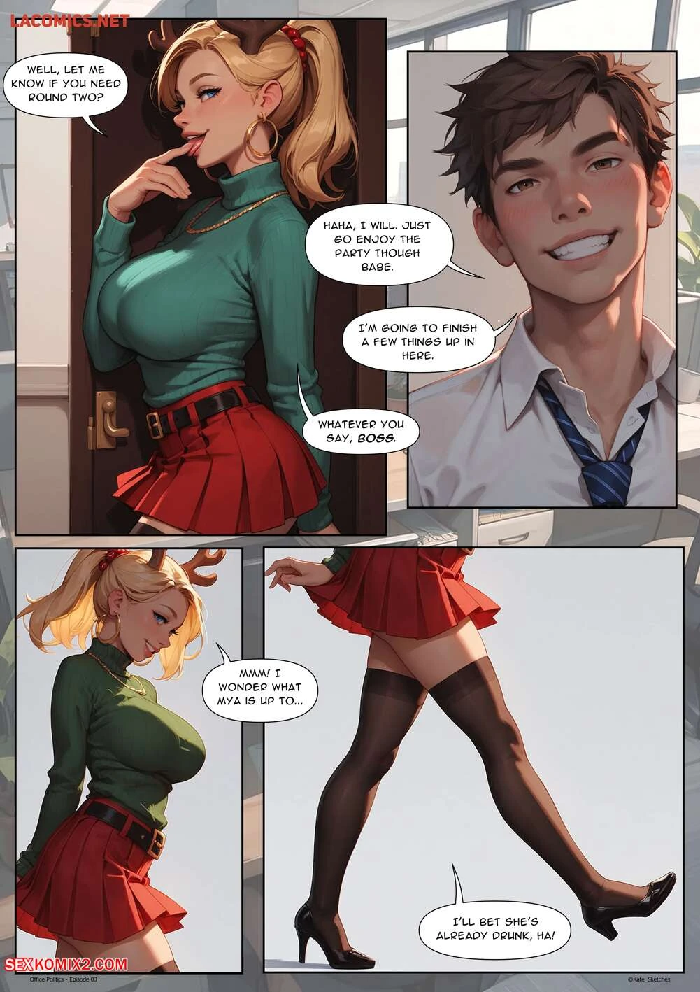 Porn Comic Office Politics 3 Kate Sketches - 5#