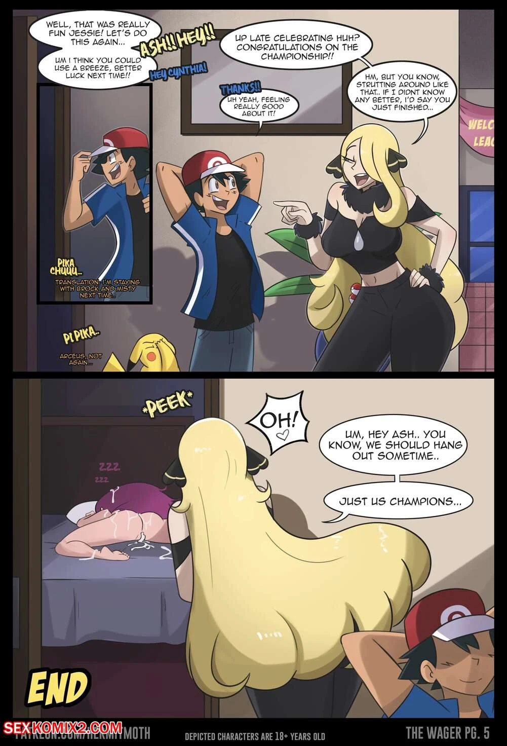 Porn Comic The Wager Chapter 2 Pokemon Hermit Moth - 5#