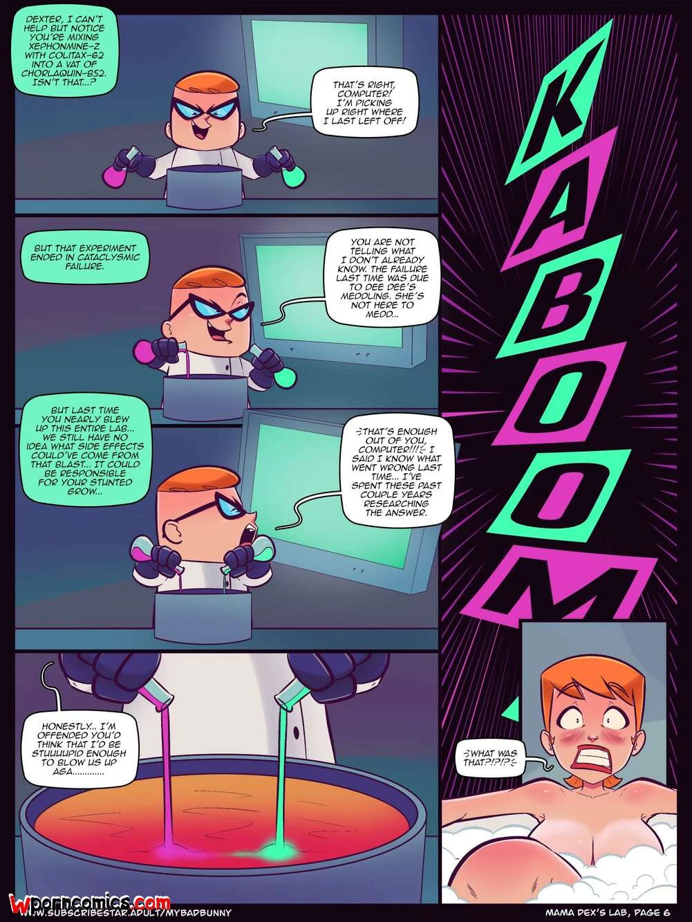 Porn Comic Mama Dexs Lab Chapter 1 Dexters Laboratory My Bad Bunny - 7#