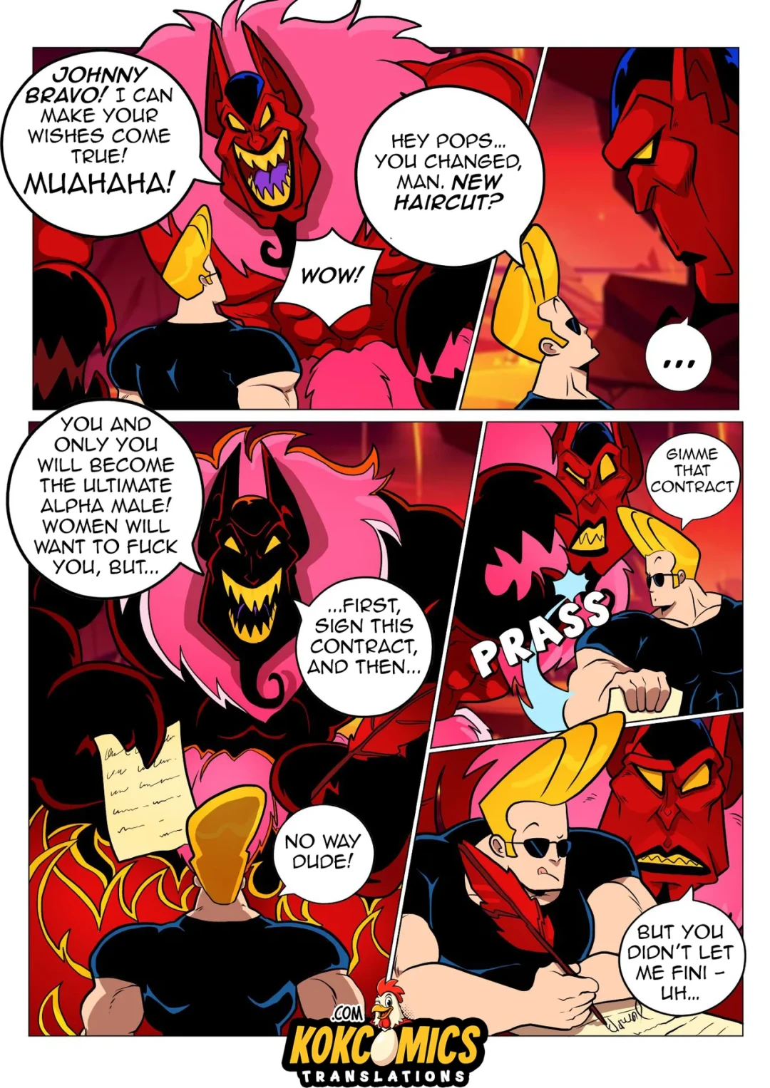 Porn Comic Johnny Bravo - Gansoman - 4#