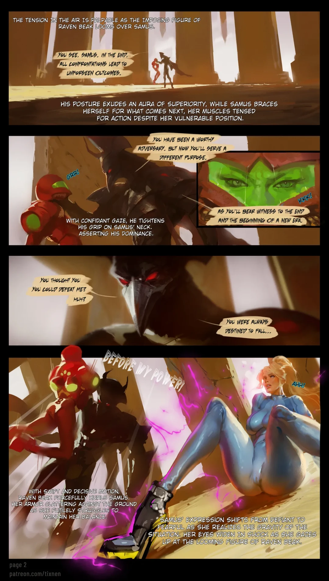 Porn Comic Samus and Raven Beak - Tixnen - 2#